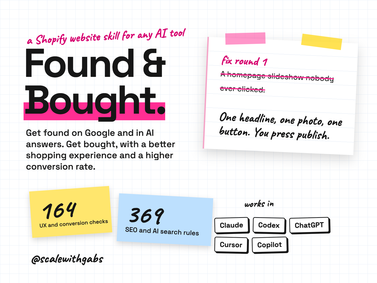 Found & Bought product card
