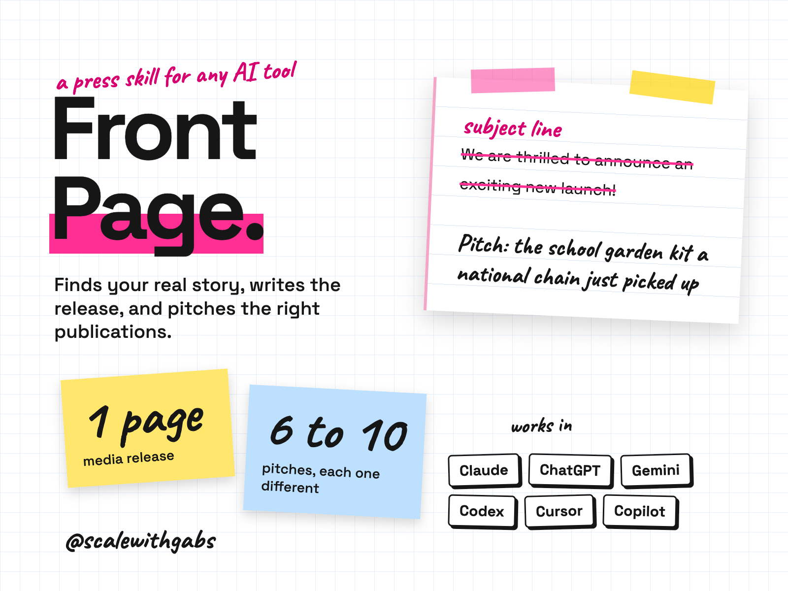 Front Page product card
