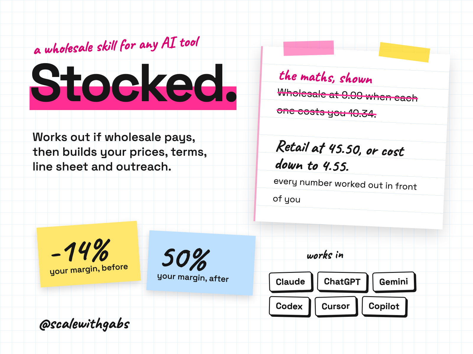 Stocked product card