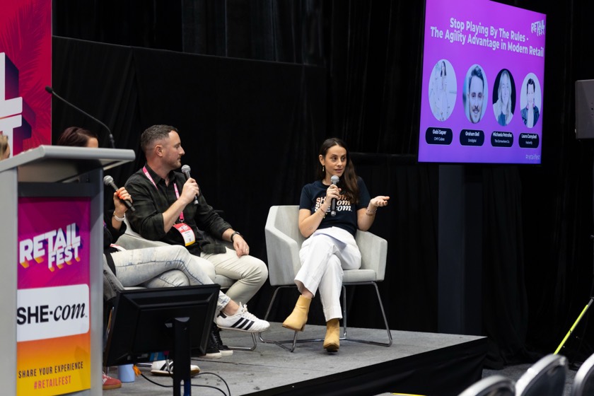 Gabi on a panel at Retail Fest 2026